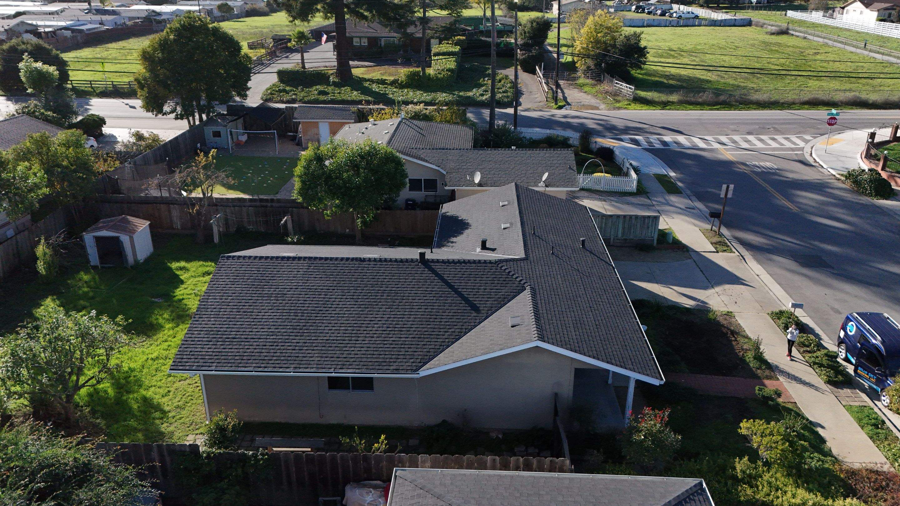 GAF Timberline HDZ installation progress Corralitos